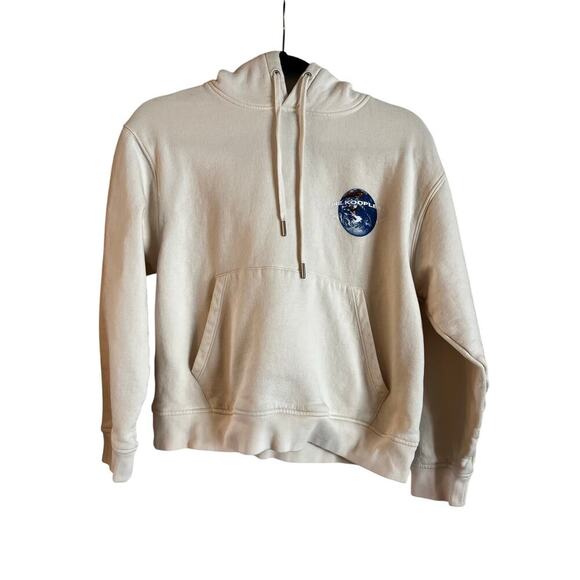 The Kooples Paris Women’s Hooded Sweatshirt With Planet Motif Cotton Small - Picture 1 of 9